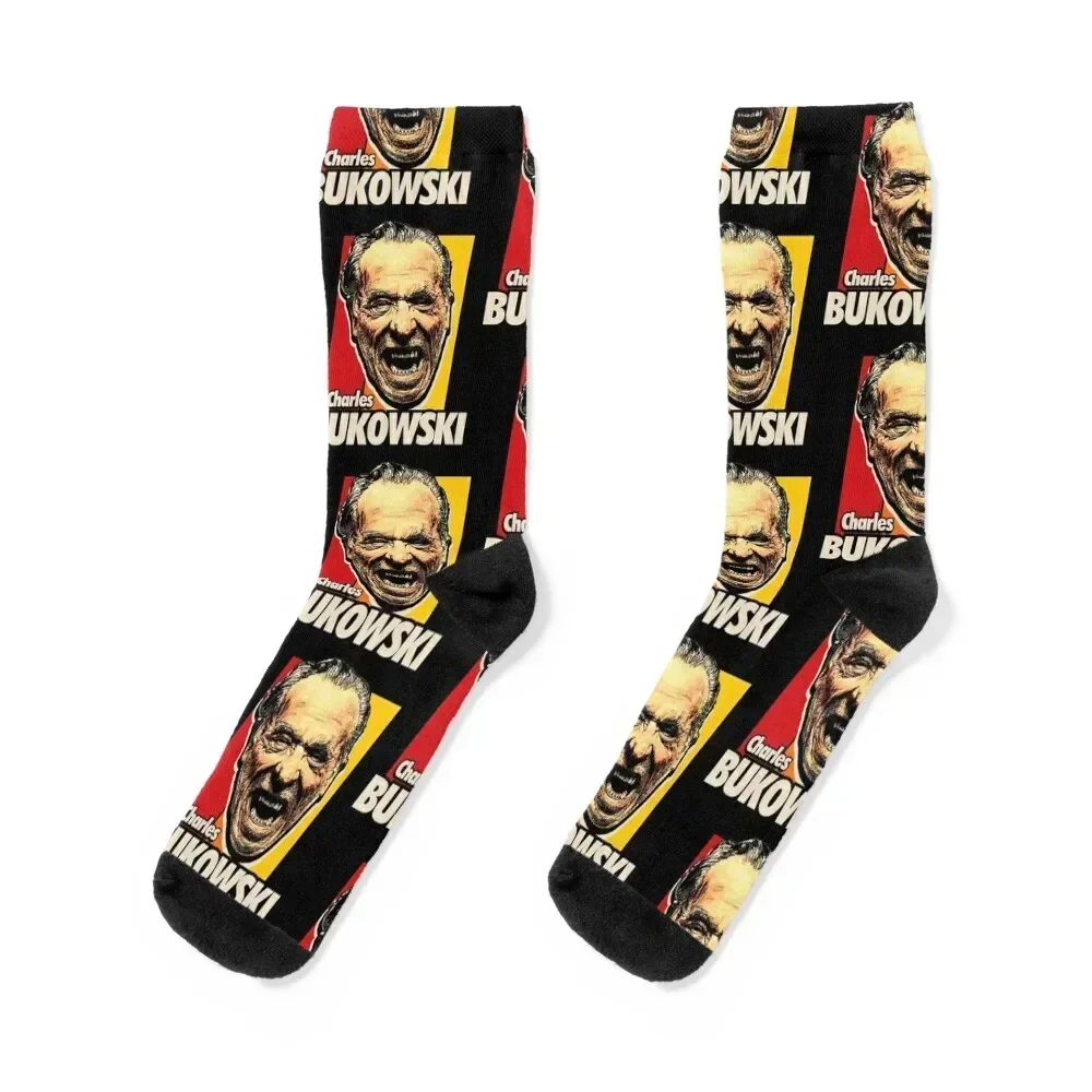 Charles author Bukowski Aesthetic Vintage Socks winter cartoon designer brand Socks Woman Men's