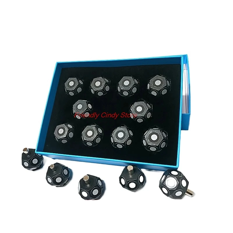 3D Scanning of Spherical Multi-sided Shapes with 3D Scanners, Marking Points, Handheld High-reflective Markers, Target Points, A
