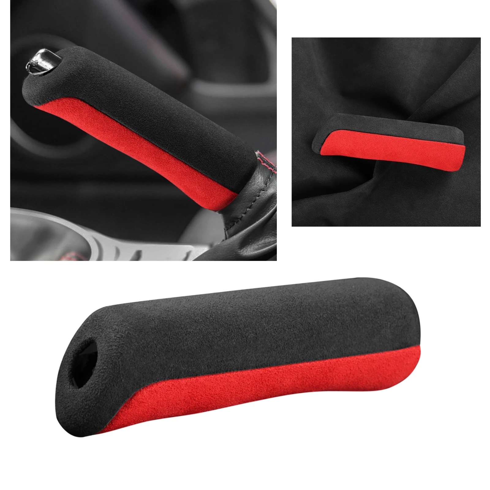 

For Subaru BRZ Toyota 86 Car Handbrake Cover Suede Leather Replacement Hand Brake Shell Handlebar Case Handknob Trim Special Kit