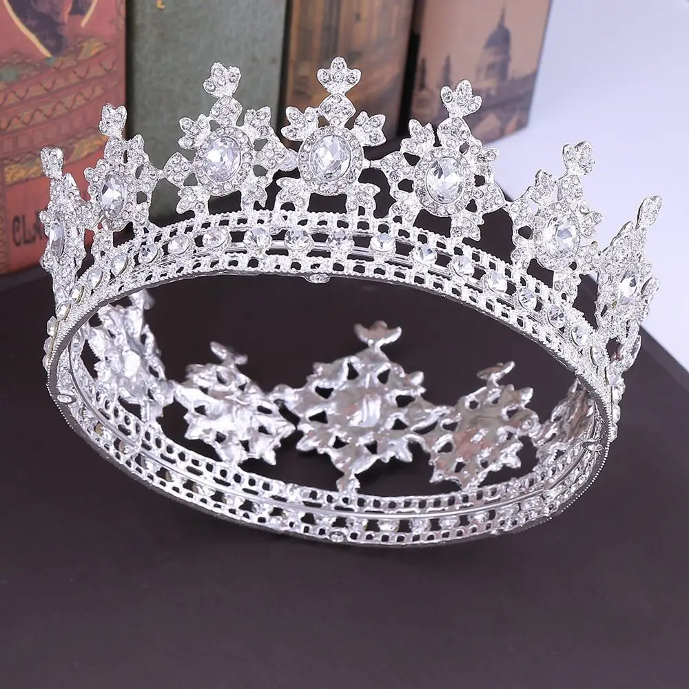 

Exquisite Luxury Baroque Queen Tiaras Sparkling Dazzling Wedding Head Wear Elegant Shiny Women Hair Hoop Hair