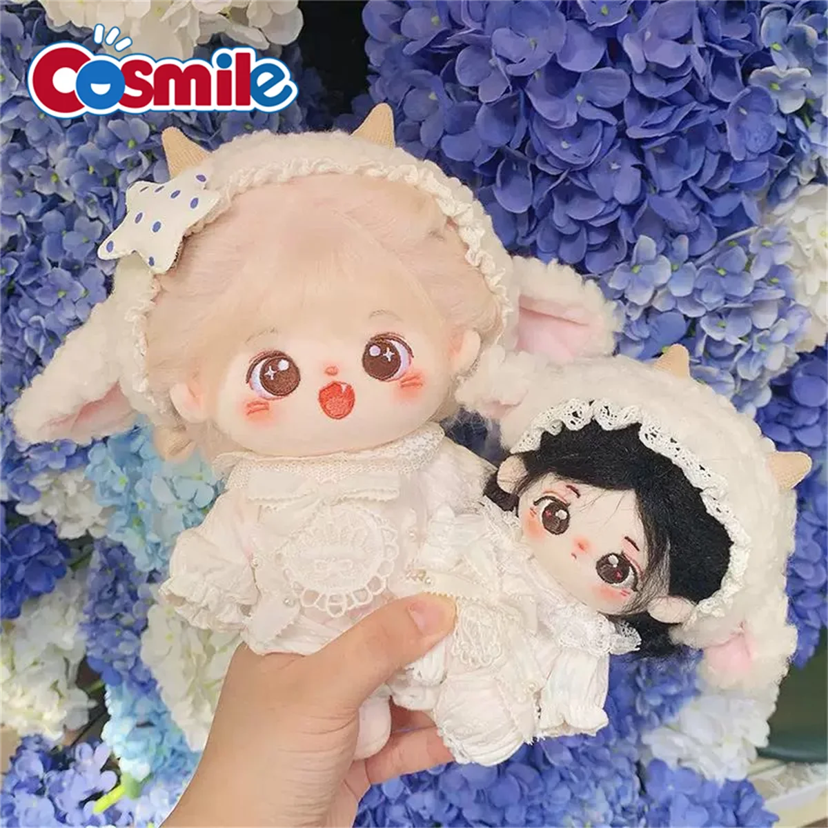 Sheep Lamb Cute White Pajamas Dress Skirt Costume Stuffed Plush 10cm 20cm Doll Accessories Doll's Clothes cosplay kids gifts