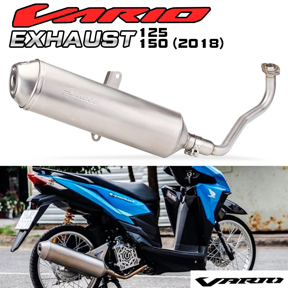 

For HONDA VARIO125 150 Motorcycle Exhaust Muffler Modified Pipe Connection Middle Tube Link full exhaust muffler styem