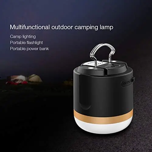 ECOFLOW Camping Lamp, Waterproof Versatile Camp Light, Stepless Dimming, 4 Lightness Modes + SOS,  Base for Emergency, Outdoor, 