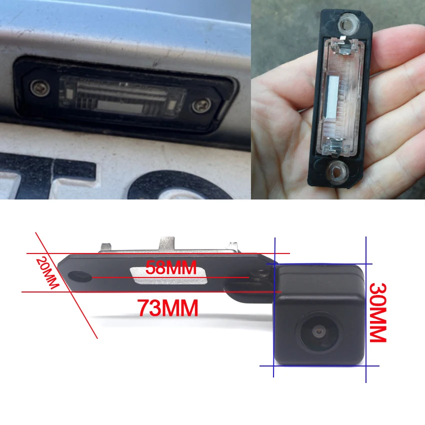 Rear View camera For Volkswagen Transporter T5 Caravelle Multivan 2003~2015 Reverse Camera license plate Camera Night Vision