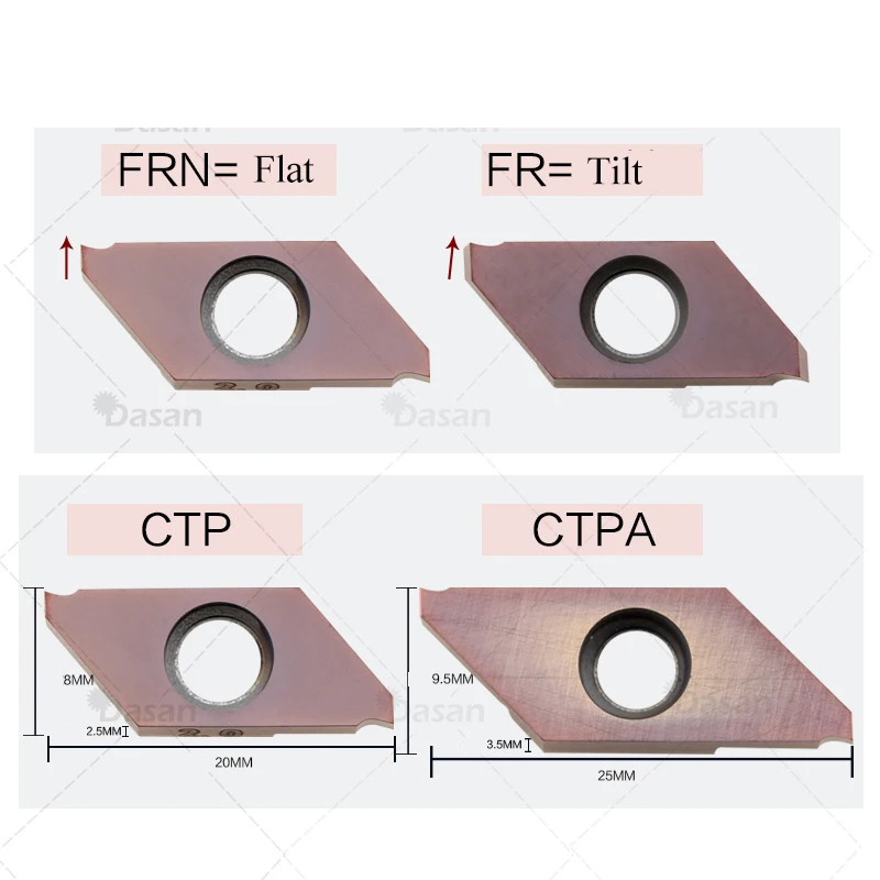 10 قطعة CTP10FR CTP10FRN CTP15FR CTP15FRN CTP20FR CTP20FRN CTP LF6118 LDACNC الأخدود الصلب سبيكة كربيد إدراج أداة القاطع