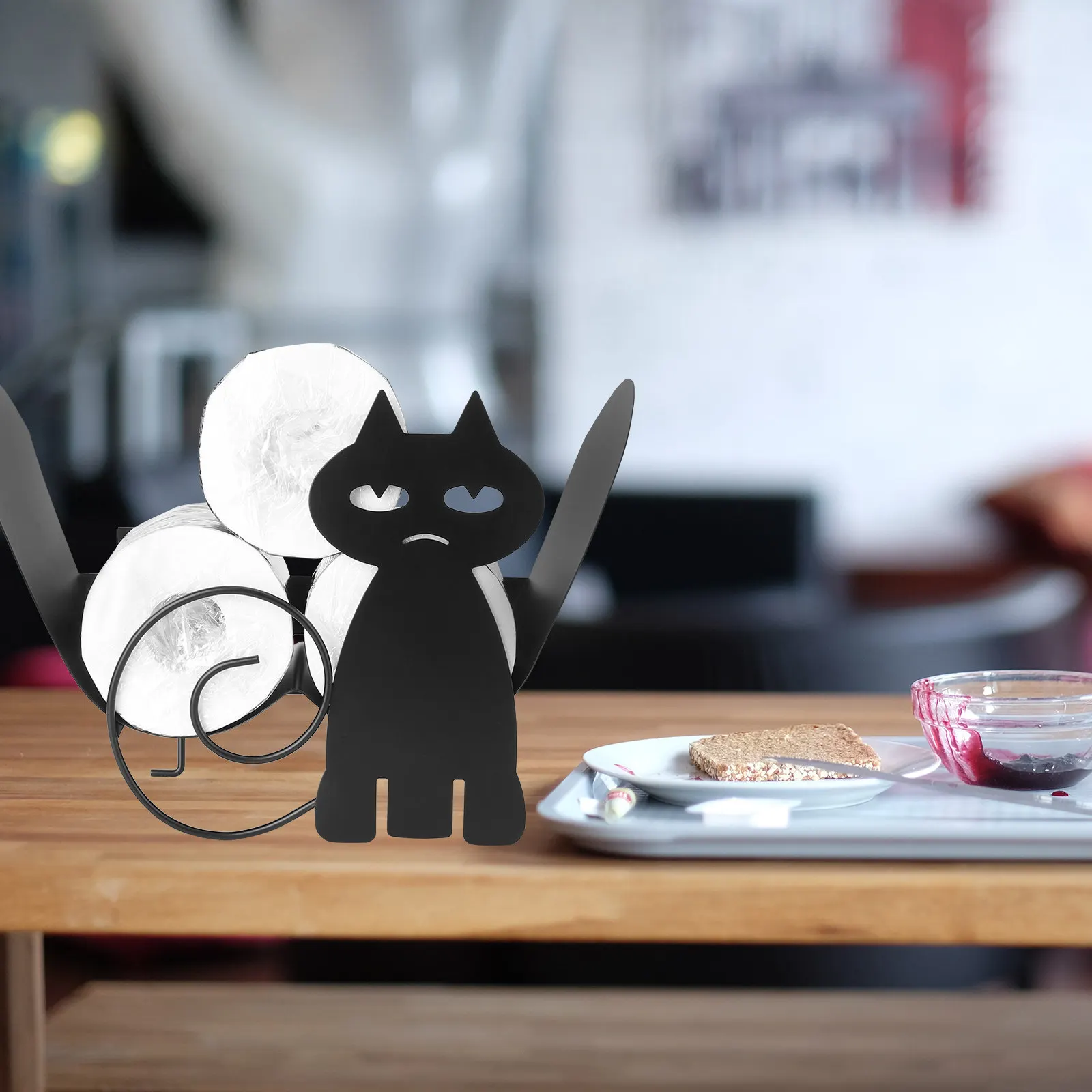 cat-design-roll-paper-storage-rack-large-capacity-metal-paper-holder-bathroom-kitchen-office-wall-tissue-organizer