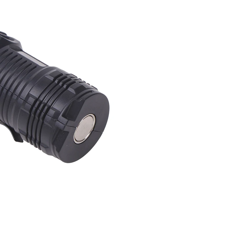 LED Flashlight Strong Bright Torch Rechargeable USB Light Waterproof With Clip Magnet For Hiking Camping High Quality