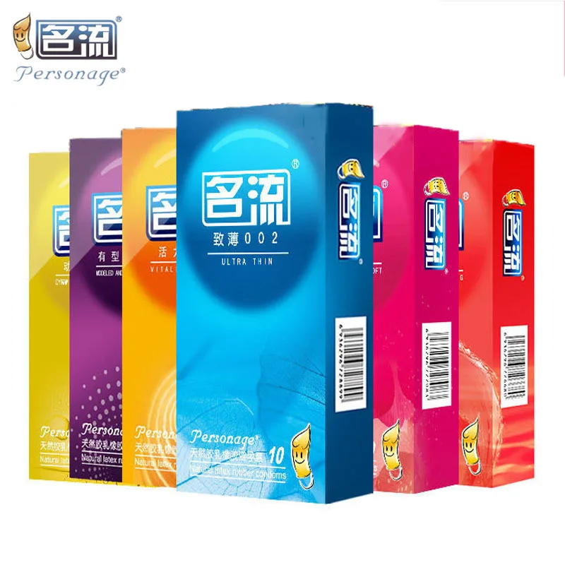 PERSONAGE 60PCS Condoms Ultra Thin Particle Spike Condom Spike Intimate Lubricated Adult Sex Product Contraception for Men