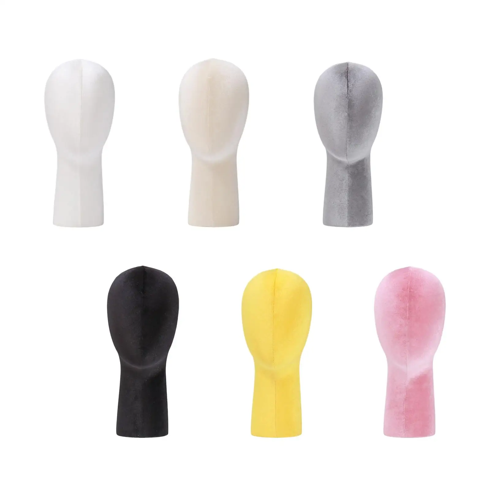 

Wig Head Model Cap Storage Rack Multipurpose Hairpiece Manikin Styling Display Manikin Head for Beauty Salon or Shop Headset