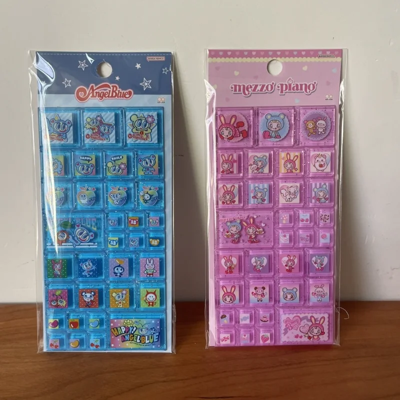 الكرتون الملاك الأزرق ملصق الإبداع الطوب على شكل ثلاثية الأبعاد الأبعاد ملصق زوجين Diy جراب هاتف حقيبة الديكور هدايا الحفلات