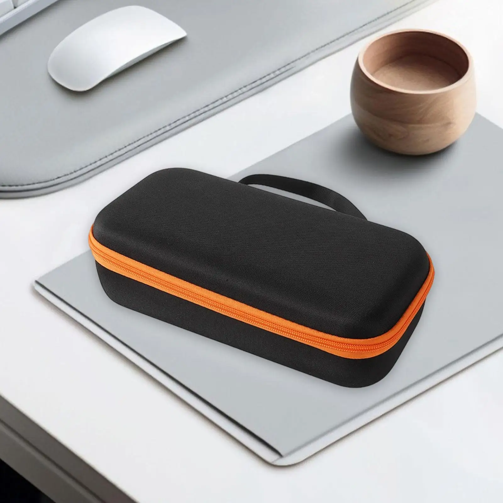 เคสไมโครโฟนพร้อมซิปมือถือแบบพกพากันกระแทก Travel Organizer น้ําหนักเบา Protector กล่องเก็บกระเป๋าไมค์เคส