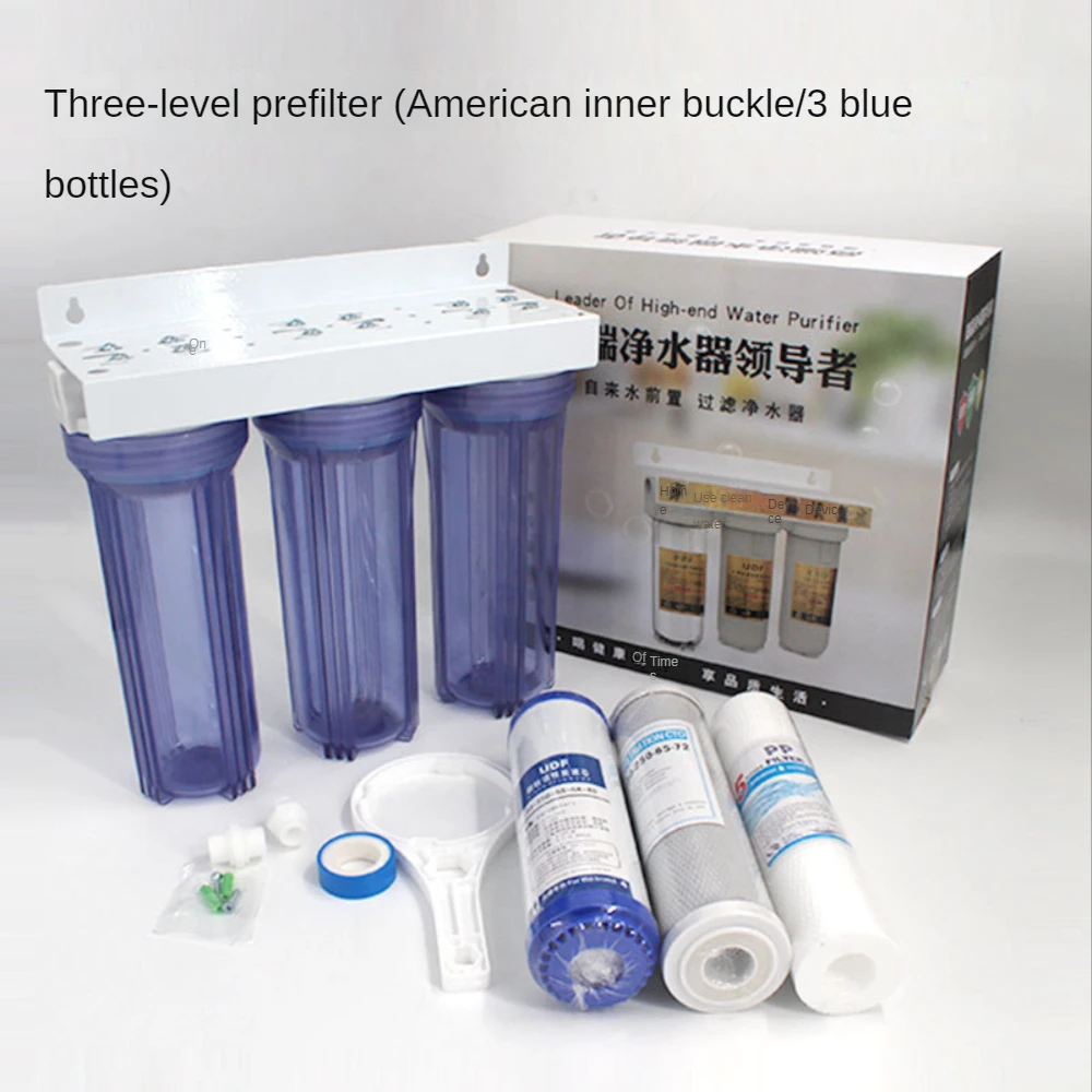 

10-Inch 1/2/3-Level Tap Water Pre-Filter Fully Transparent Water Purifier Remove Sediment Bacteria Rust Residual Chlorine Odor