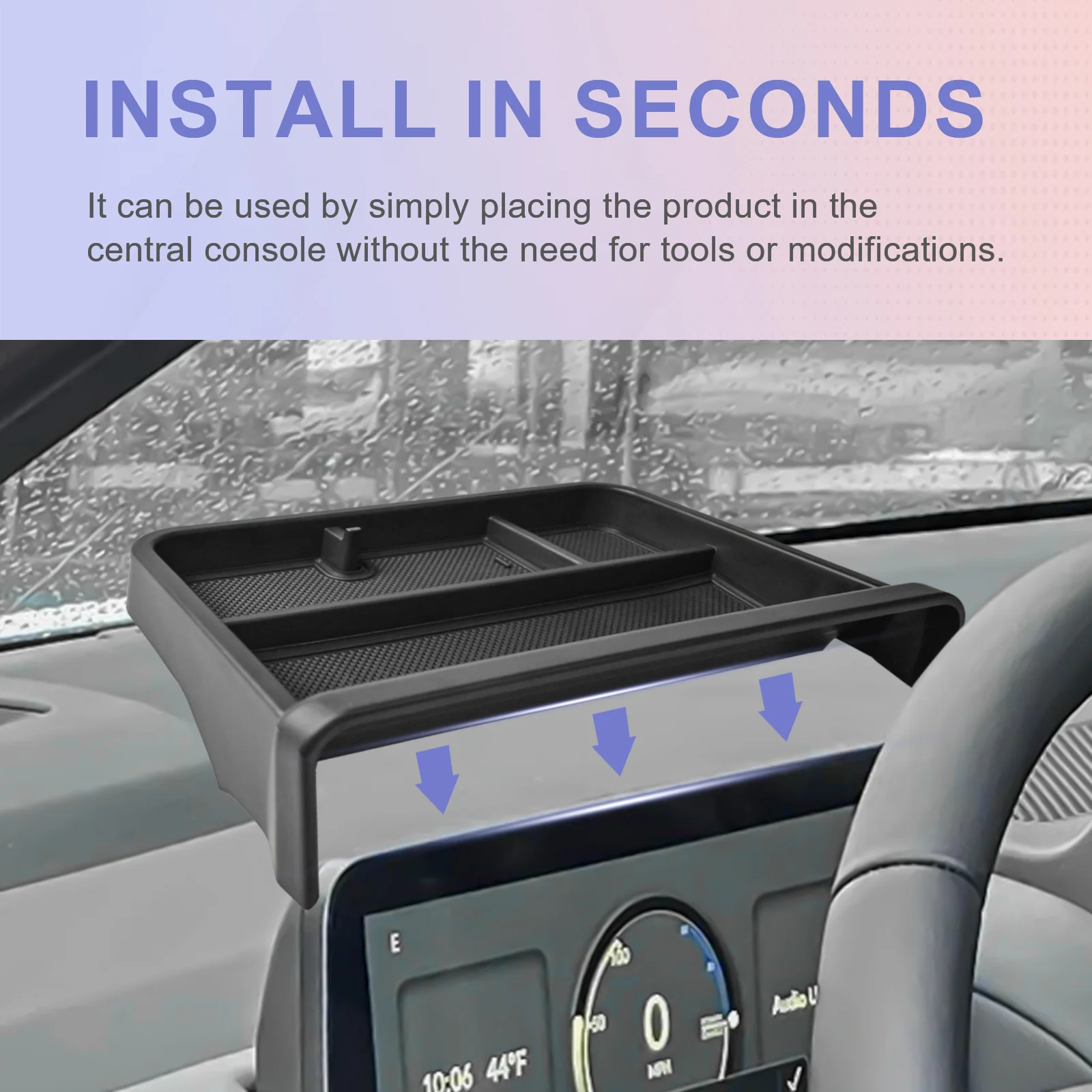 

For 2024 2025 Honda Prologue EV /Acura ZDX Dashboard Storage Box Center Console Organizer Behind Screen Dash Board Accessories