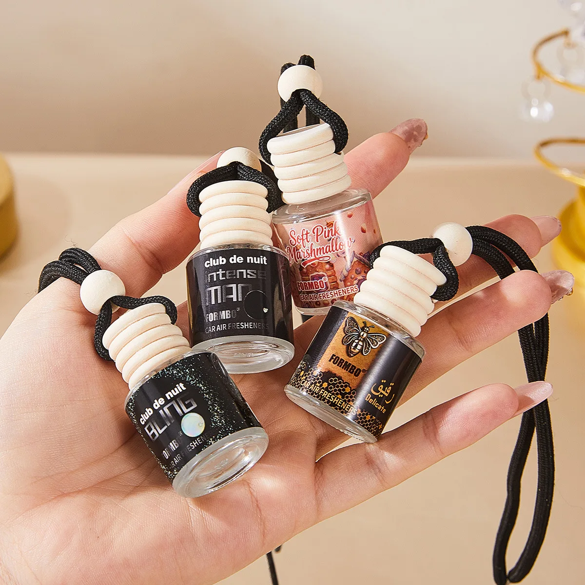 Rope-Hung Car Perfume, 4 Scent - Perfume Aqua Fragrance recension och pris