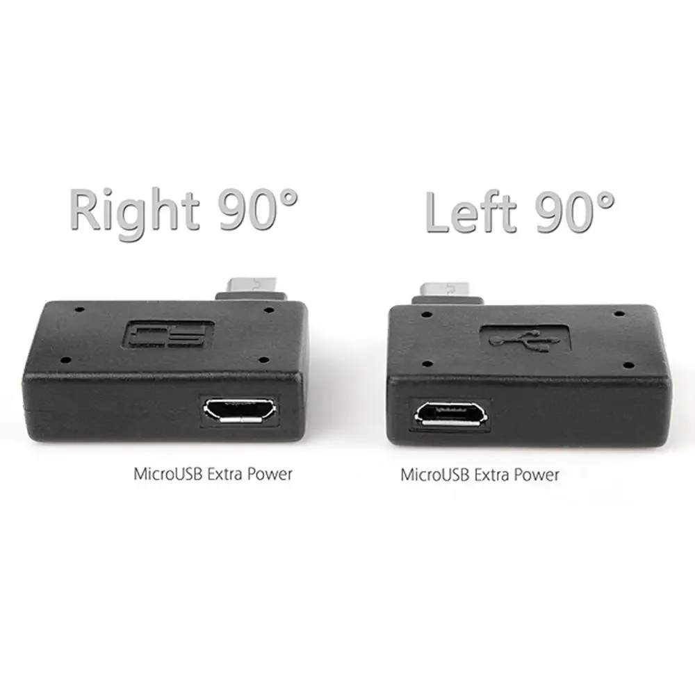 Fire Stick TV Snes 미니 클래식 Nes 미니 용 90도 마이크로 USB OTG 어댑터 (전원 공급 장치 포함) 왼쪽 오른쪽 각도