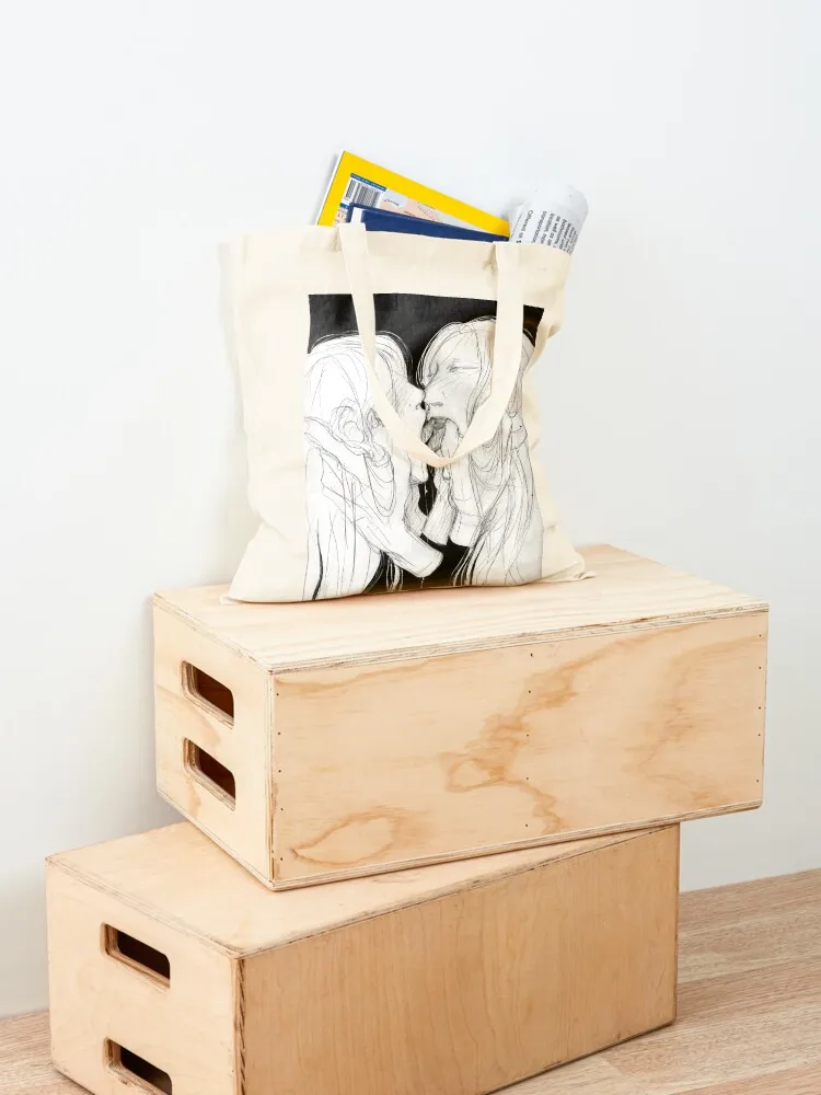 Kiss Tote Bag Canvas bag personalized tote bag reusable grocery bags Women's tote