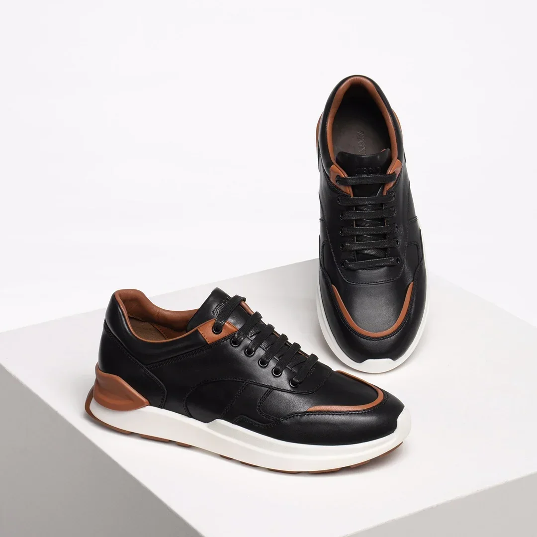 Milano sneakers Lace-up casual sneakers men leather shoes designer loafers men