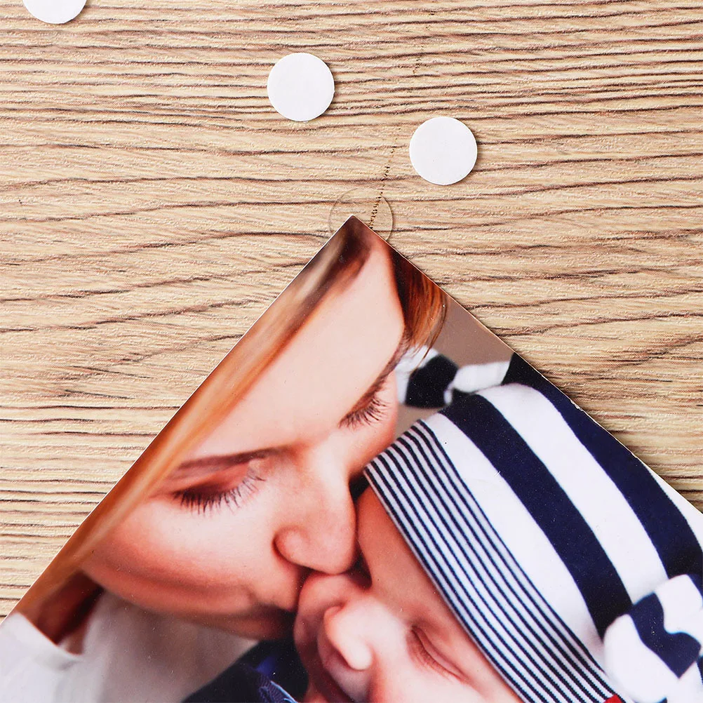 

20pcs Double Sided Adhesive Pads Round Blank Stickers For Office Classroom Use Transparent Removable Tape Dots Glue Points