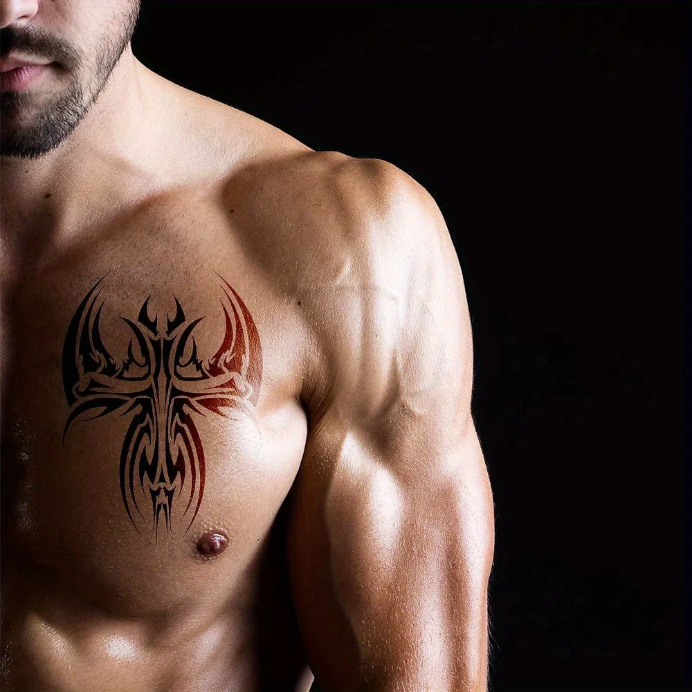 6/8PCS Waterproof Temporary Tattoo Sticker Male Totem Tribe Fake Tatto Flash Tatoo arm Tato for Girl Women Men body art