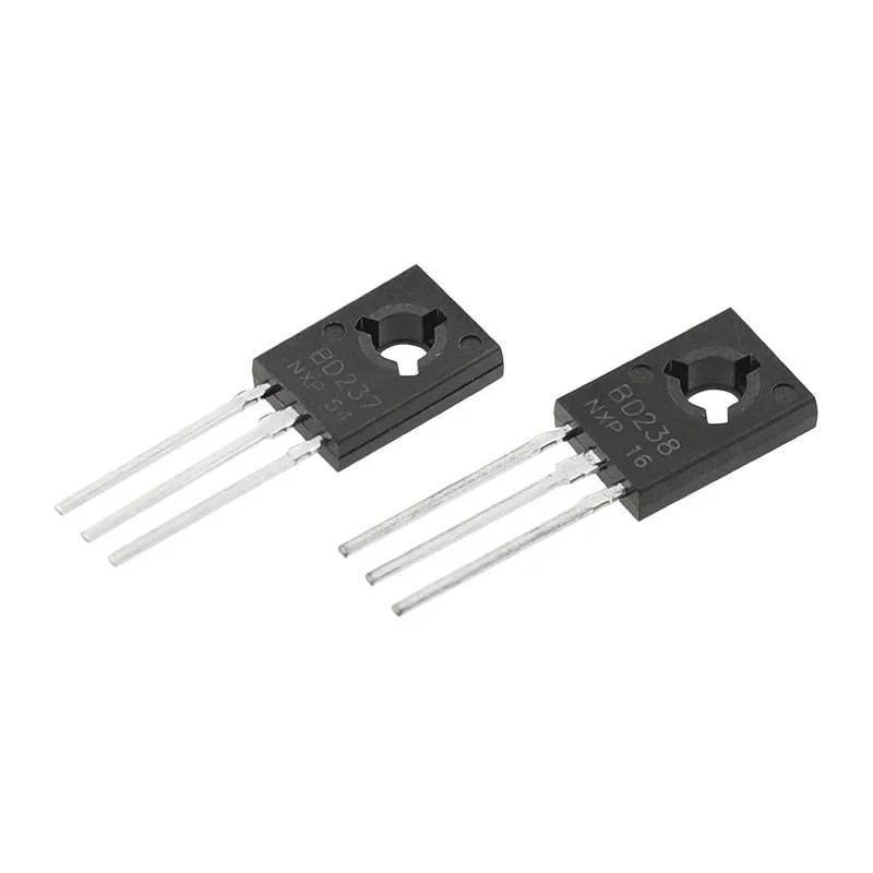 

(10Pcs) BD237/BD238 TO-126 2A/80V NPN/PNP Power Triode/Transistor