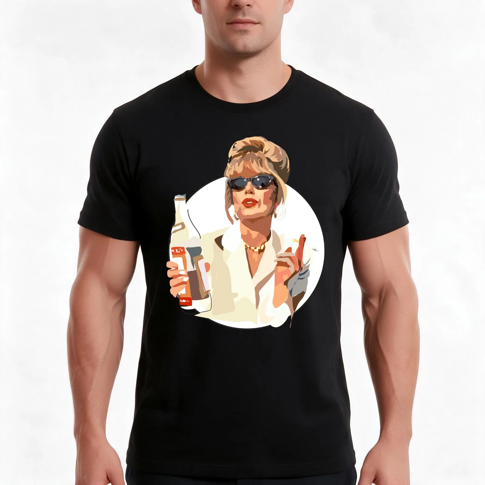 Patsy T-Shirt, Summer Casual Cotton Tee, Oversized Streetwear Tops, Vintage Graphic Print, Loose Fit Short Sleeve, 100% Cotton