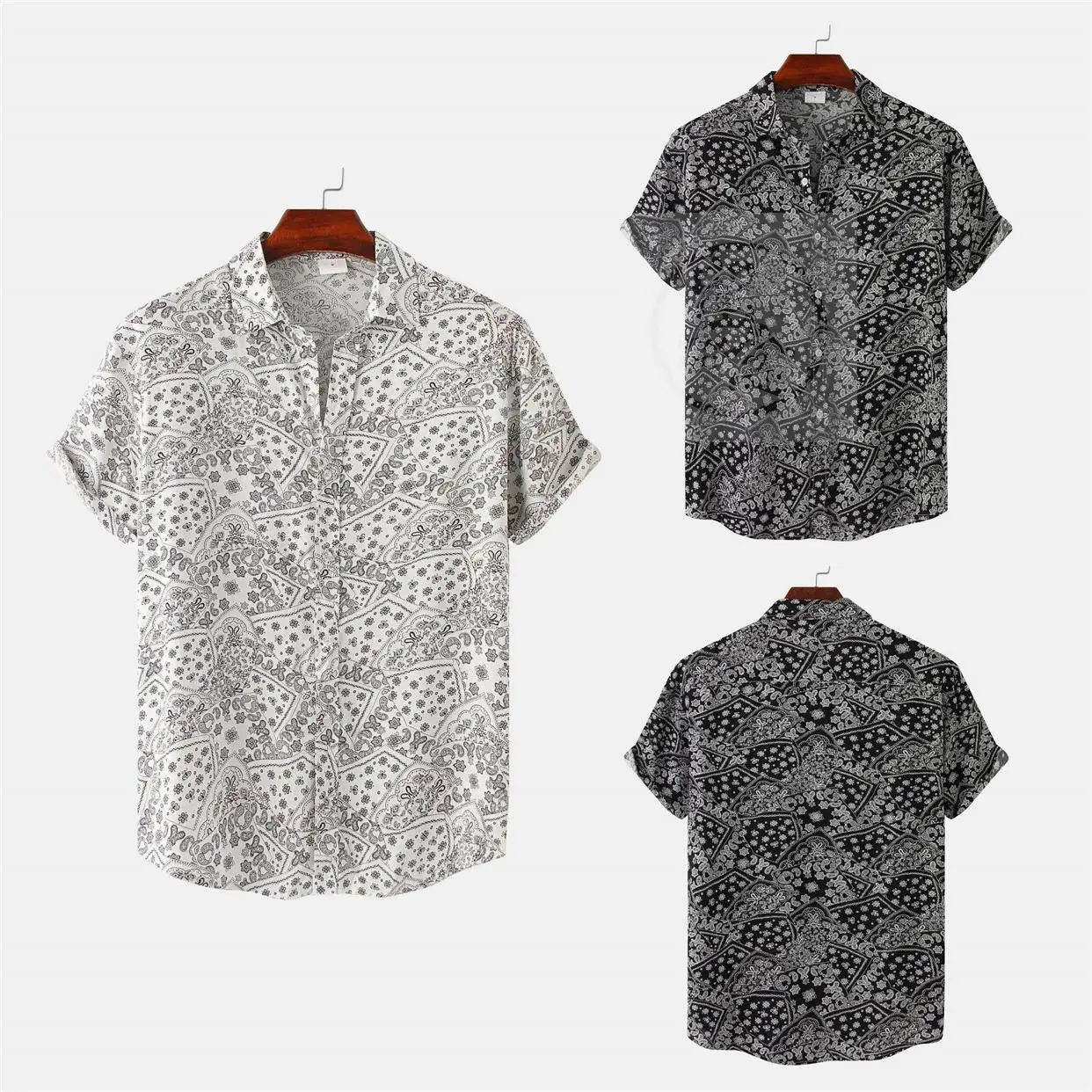 

Мужская футболка с воротником-стойкой, европейско-американский стиль, осенняя, стандартная, тонкая, свободного кроя