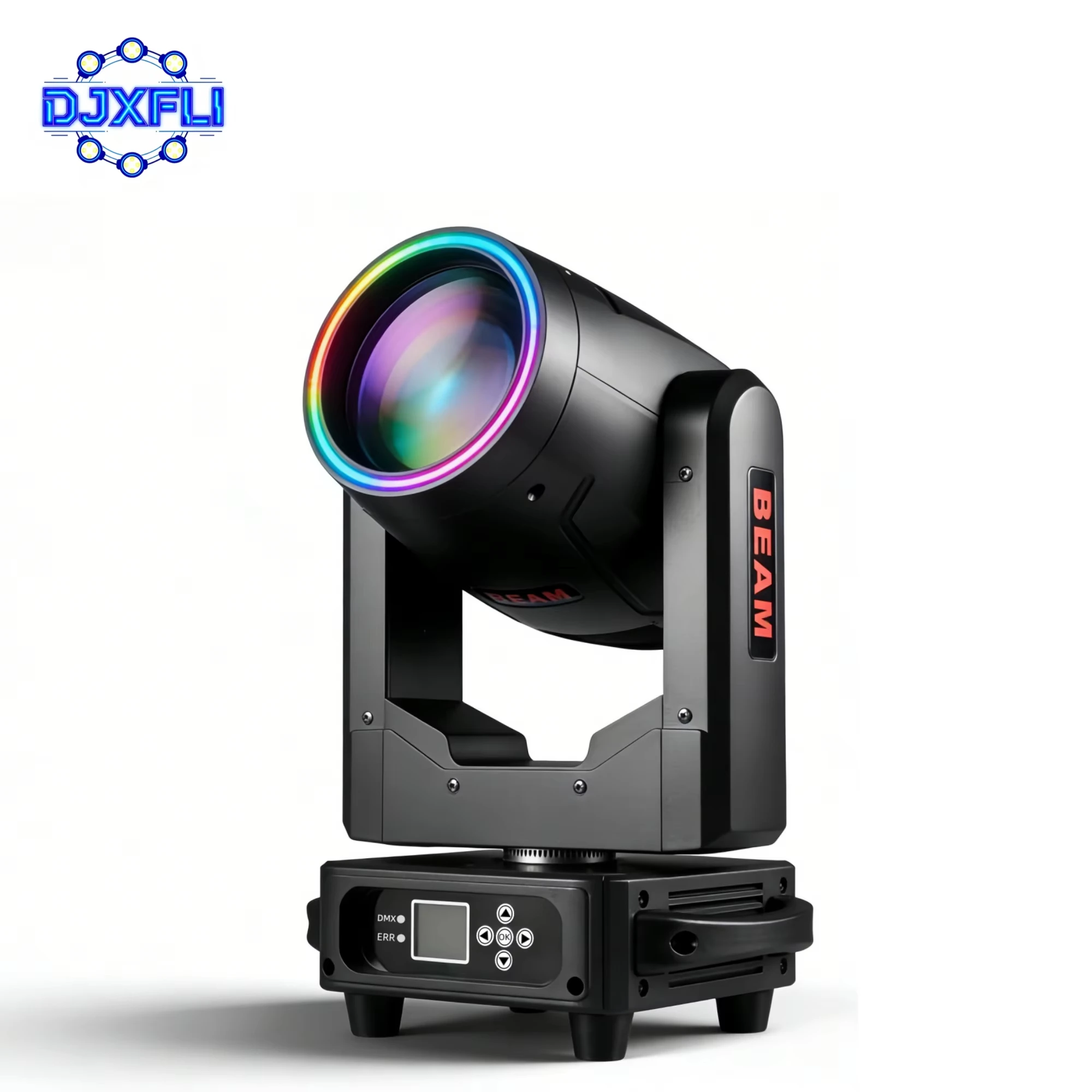 2 Stück 450W Leistung 295W 14R Mini BEAM mit LED-Halo-Effekt Moving Head Licht DJ Strobe 48 Prismen & 16 Gobos Effekt Bühnenlicht