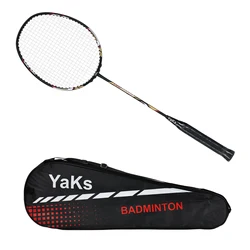 Yaks-brand 4u raquete de badminton 2023, novo, treinamento, reserva, ultra light, fibra de carbono, 22-24