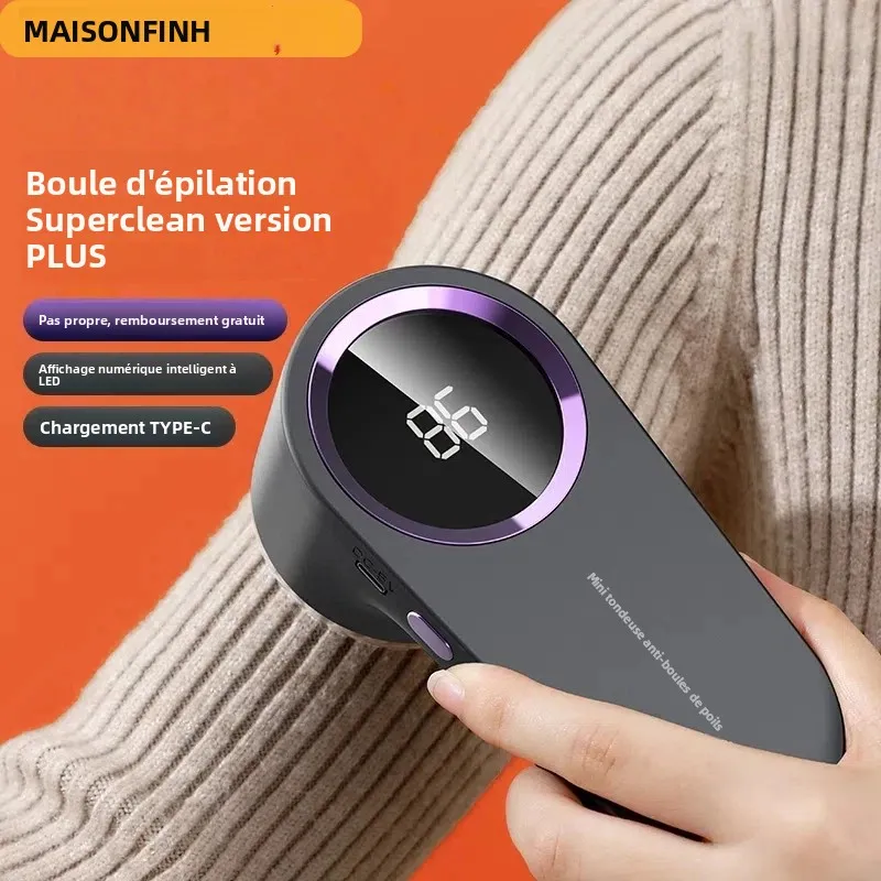 HOMEFISH Machine à Peluches Électrique Rechargeable par USB, Machine à Peluches Électrique Portable, Machine à Peluches pour Vêtements