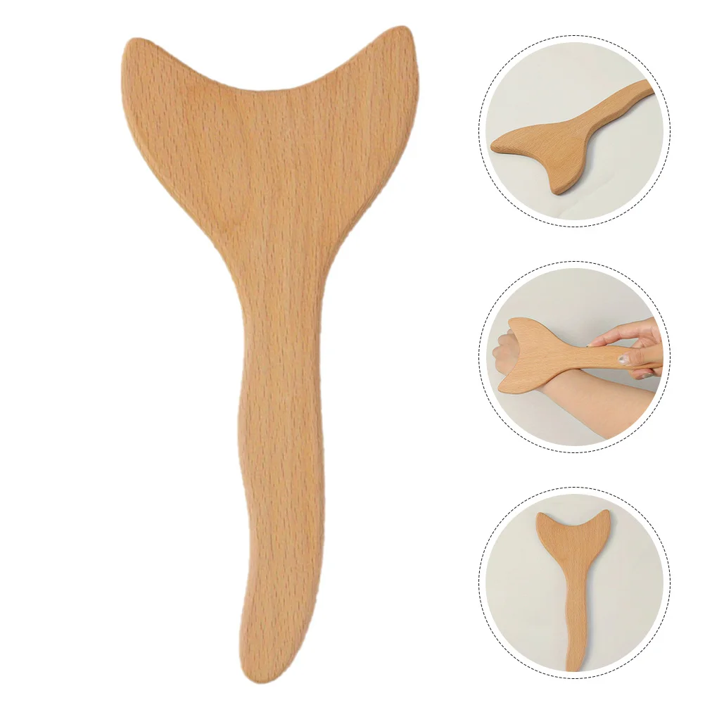 

Wooden Gua Sha Board Natural Wood Massage Stick Portable Manual Massager for Relief Tension Relaxation