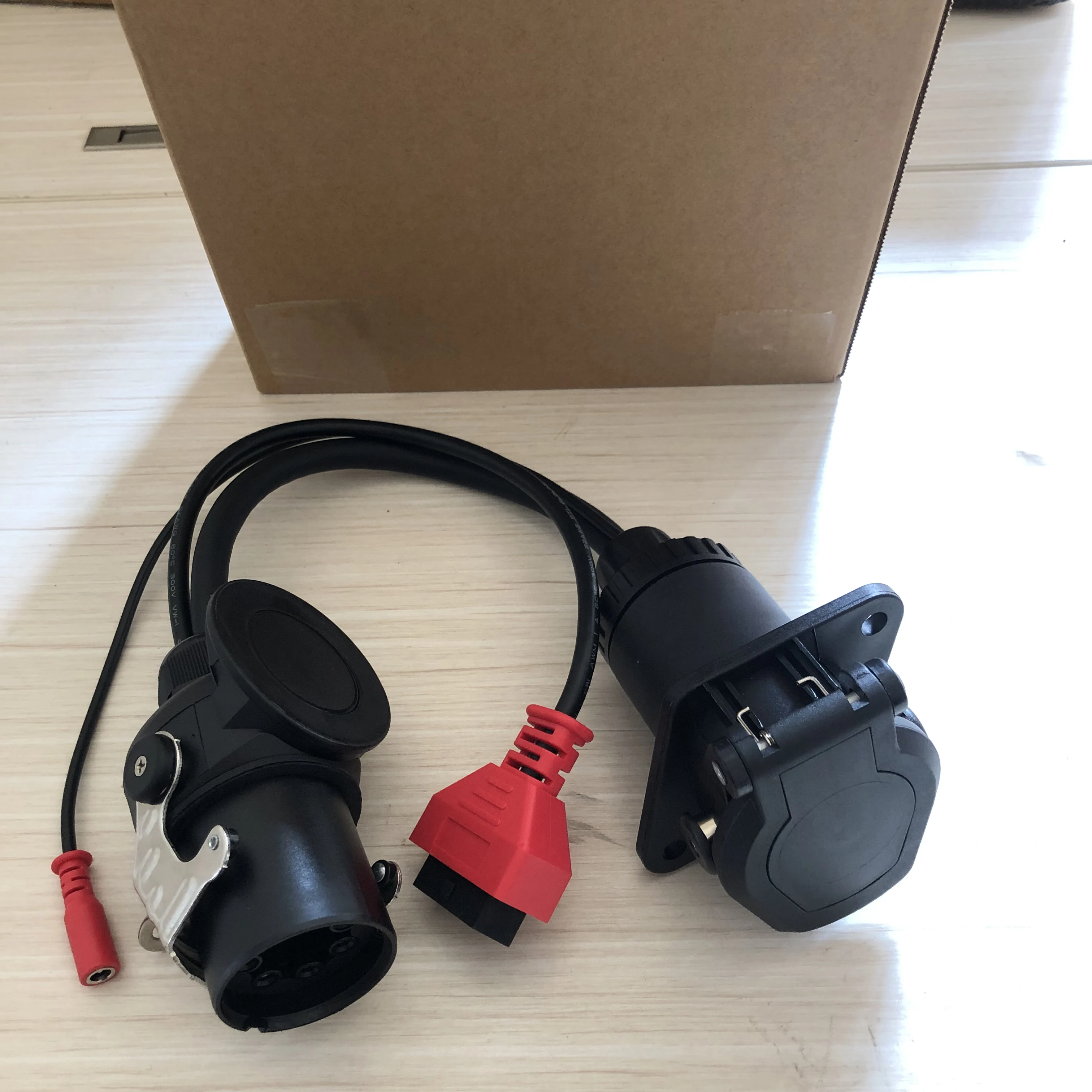 

Диагностический кабель-адаптер EBS ISO 7638 OBD2 для грузовиков Autel, Autocom, Bosch и других марок, для диагностики прицепов