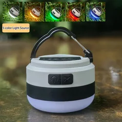 Rechargeable Camping Tent Light - LED Portable Lantern Flashlight with 6 Light Modes, Hanging Hook Buit-in Battery
