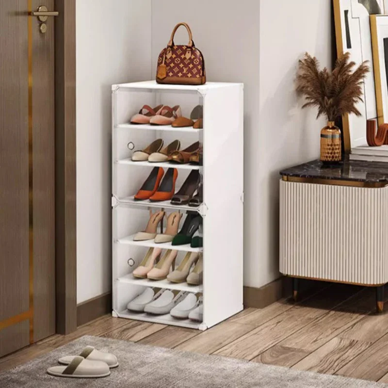 

Simple Modern Small Shoe Cabinet Folding Dust Proof Living Room Women Shoe Cabinet Quality Mobile Organizador De Zapat Furniture