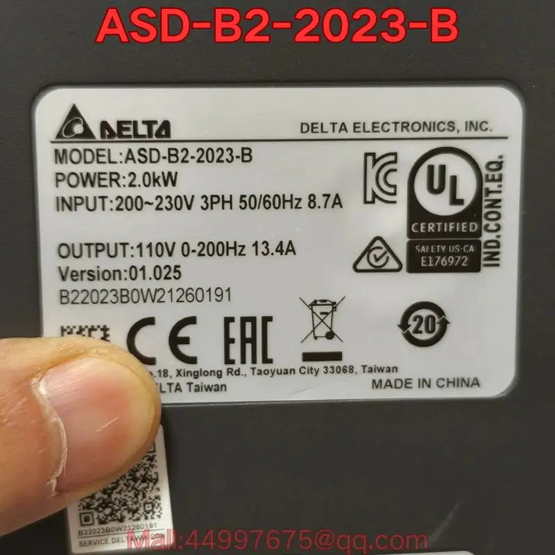 Brand new ASD-B2-2023-B servo drive Latest prices for August 2026