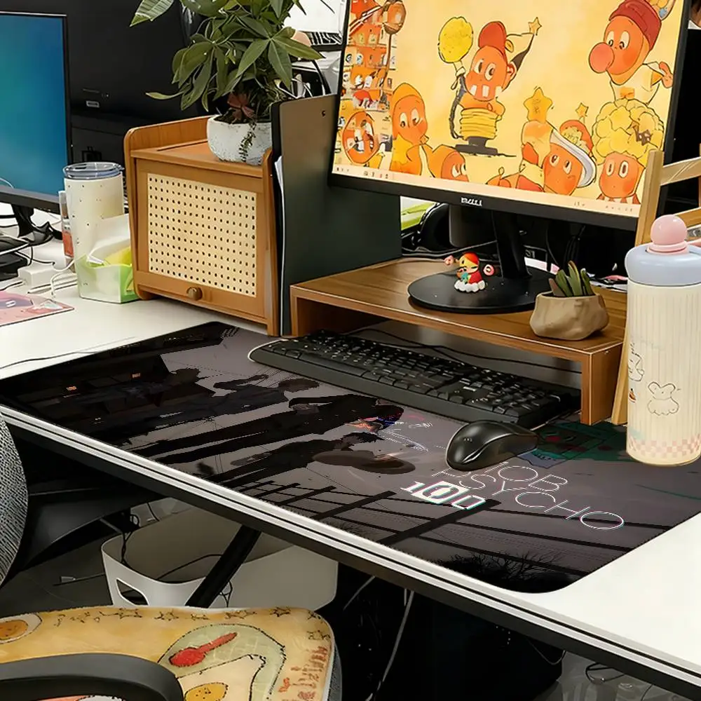 M-Mob P-Psycho 100 II Mouse Pad Gaming Deskmat Sakura Mousepad Anime Office Carpet Gamer Keyboard Computer Desks 3