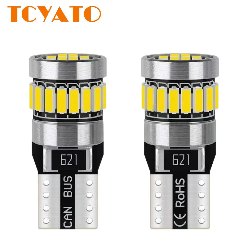 TCYATO 4PCS T10 4014+3030 13-lamp high-brightness wide indicator light car LED reading light