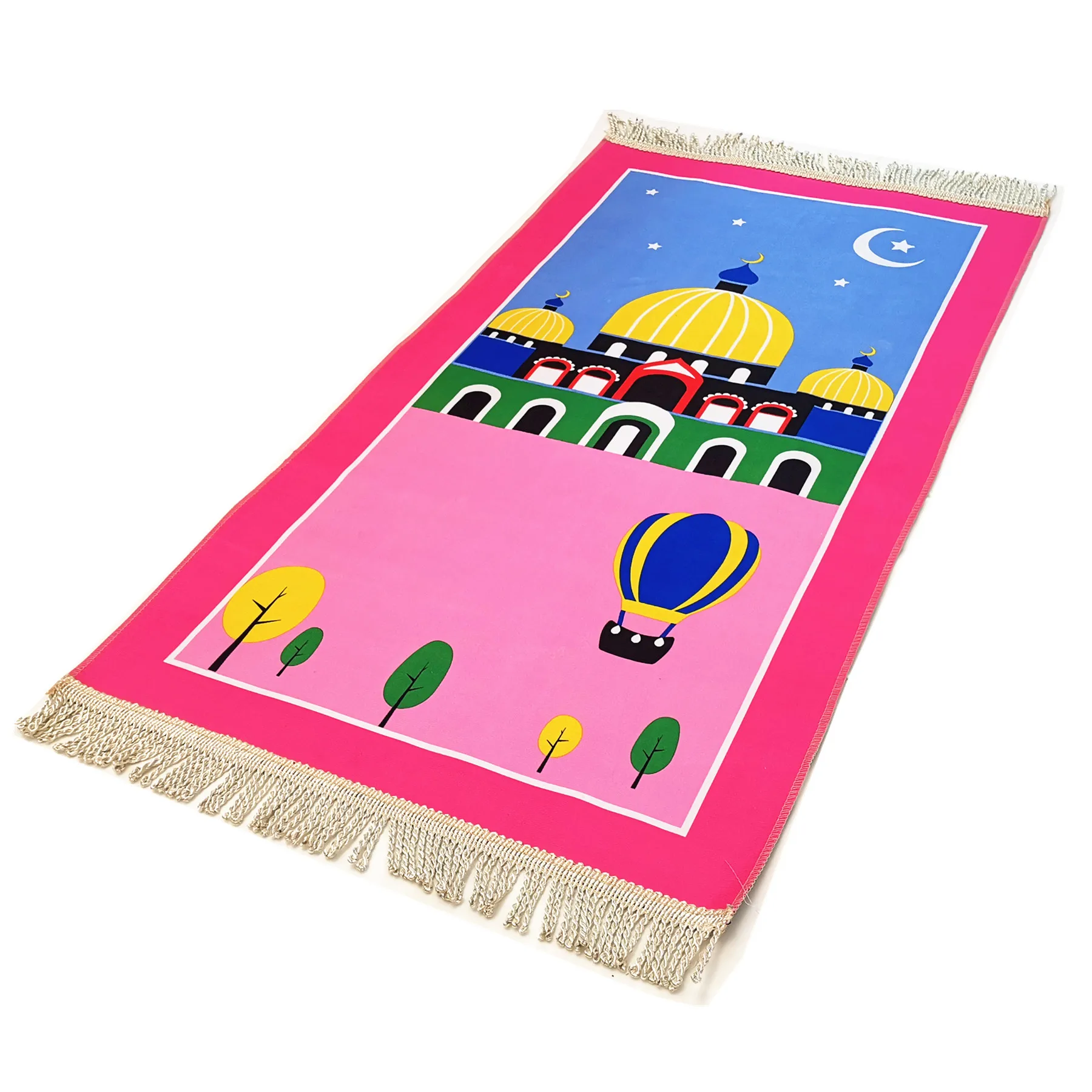 Muslim Children Prayer Mat  Arabic Soft Fashion Kids Prayer Rug Islamic Sejadah