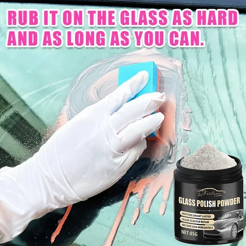 NEW!! 85G Glass Polishing Powder Car Window Polish Mirrors Powder Powder Can Remove Glass Oil Film and Repair Scratches