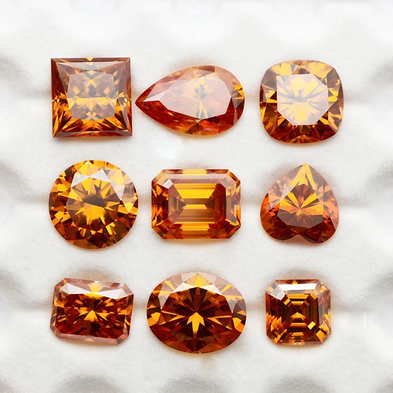 Partschinite Moissanite stenen met GRA-certificaat rond/peer/ovaal/smaragd/hart/kussen/prinses/asscher/stralant geslepen