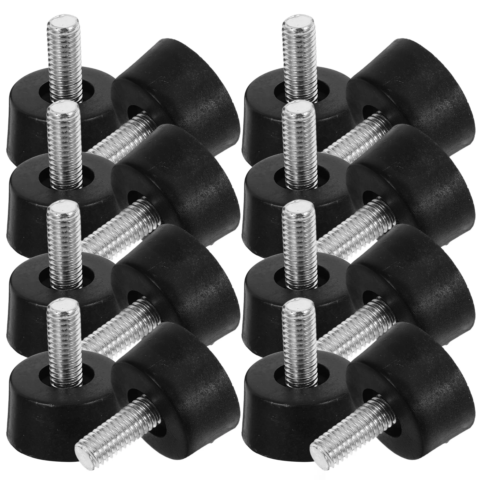 

20 pcs Adjustable Furniture Foot Pads Screw On Leveling Feet For Table Cabinet Robust Plastic Base Floor Protectors Glides