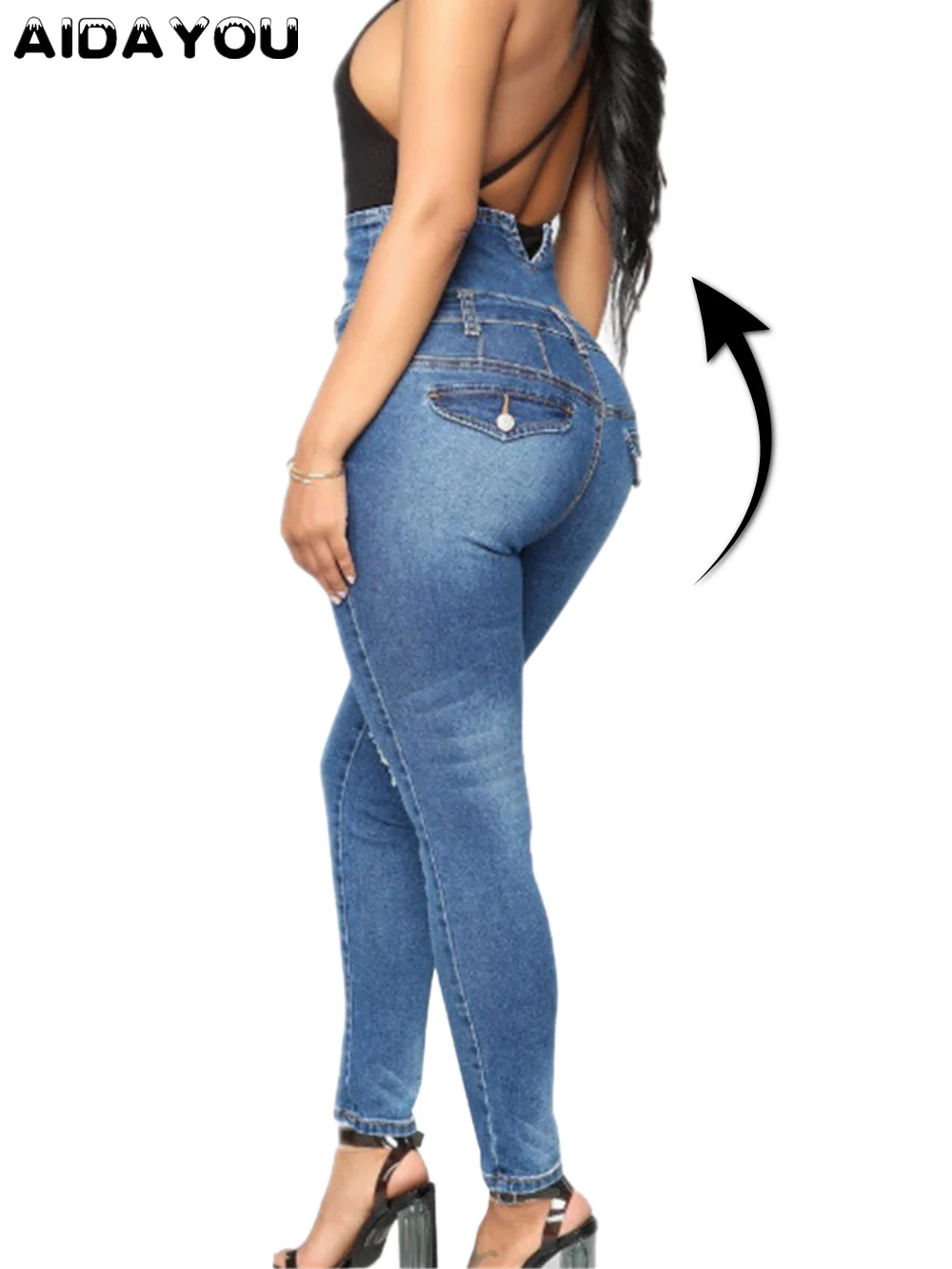 Women High Waisted Jeans for Big Butt Jeans for Women Colombian Jeans Push Up Mujer ouc387