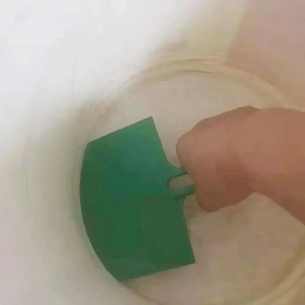 Plastic Material Putty Scoop Curved Bucket Scoop Finishing Scraper Mud Pan Matching Tool Arc Shovel Wall Putty Skimming Trowel