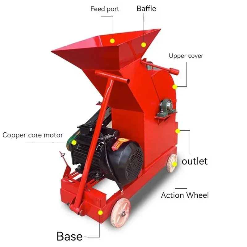 Small Sand Making Machine Mobile Hammer Crusher Building Garblow Noiseage Concrete Stone Tool Equipment Low Noise