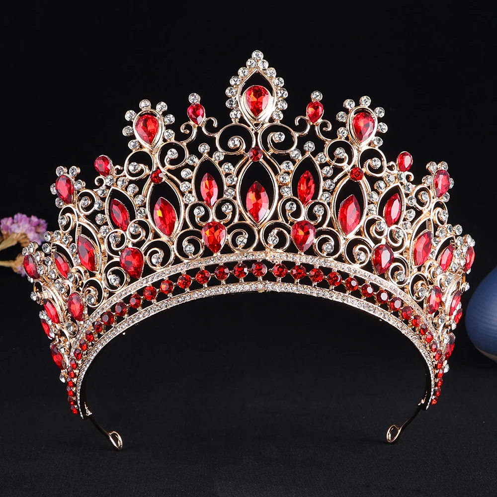 Luxury Bridal Crown Fashion Rhinestone Princess Tiara Women Headpiece Wedding Party Jewelry Hair Accessories Decoration