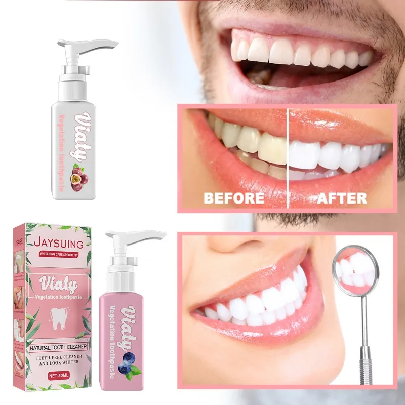 Baking Soda Press Toothpaste Teeth Whitening Cleansing Removal Teeth Tooth Whitening Stains Fruit Flavor Freshen Breath Paste