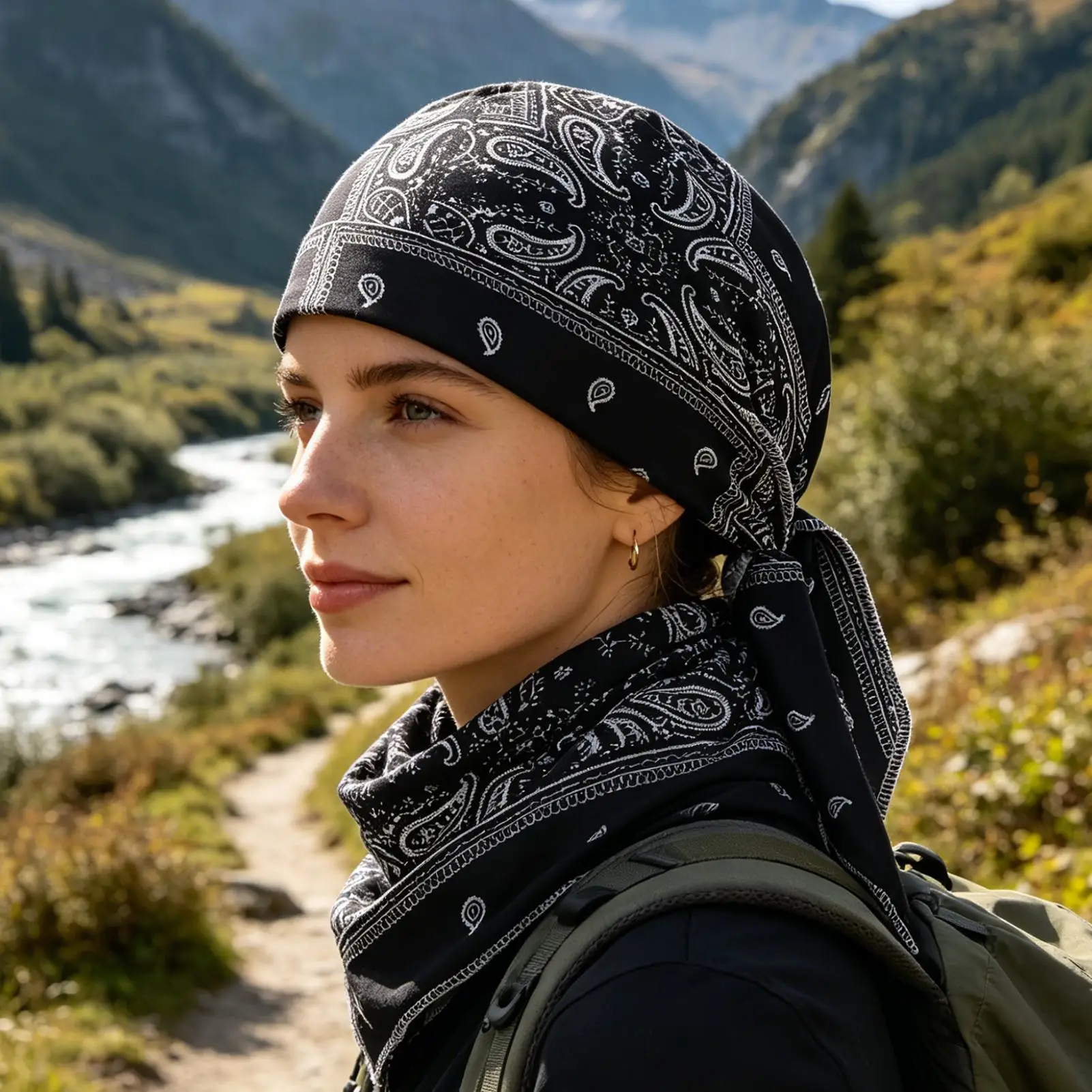 Cooling Skull Cap Stretchy Sweat Wicking Helmet Liner Cooling Head Scarf Men for Motorcycle Cycling Men Women Summer Bike