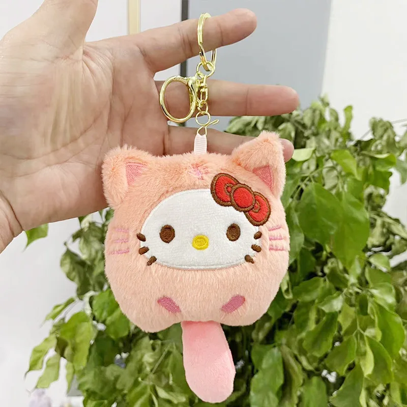 Kawaii para kuromio chaveiro de pelúcia saco charme brinquedo estatueta presente acessório do carro pingente casal chaveiro pingente