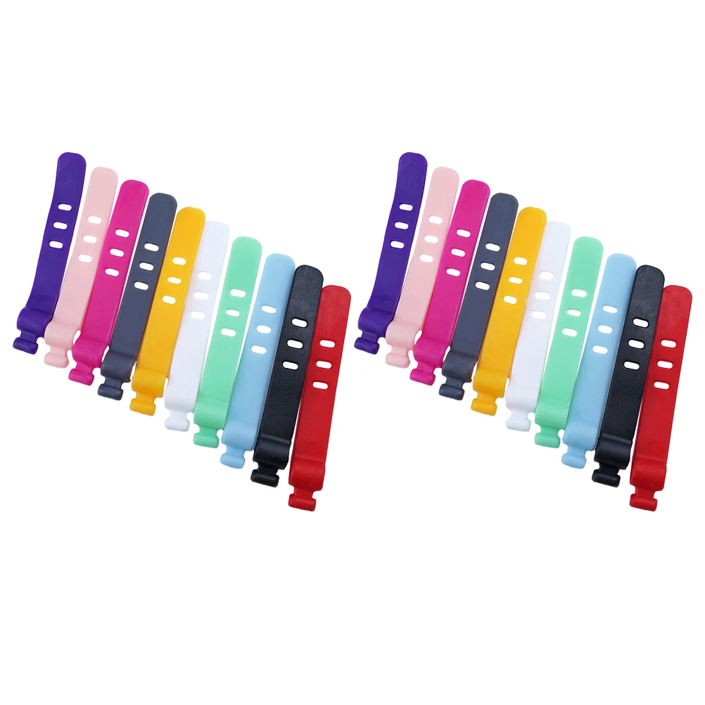 

50pcs Cable Manager Reusable Silicone Wire Organizer Desk Ties Cord Holder Straps Adjustable Lightweight Portable Soft