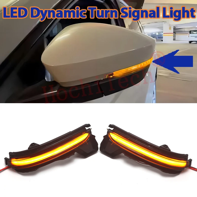 

Dynamic LED Turn Signal Light Rearview Mirror Indicator Blinker Repeater for Skoda Kodiaq Pre-facelift 2016-2020 Karoq 2017-2020
