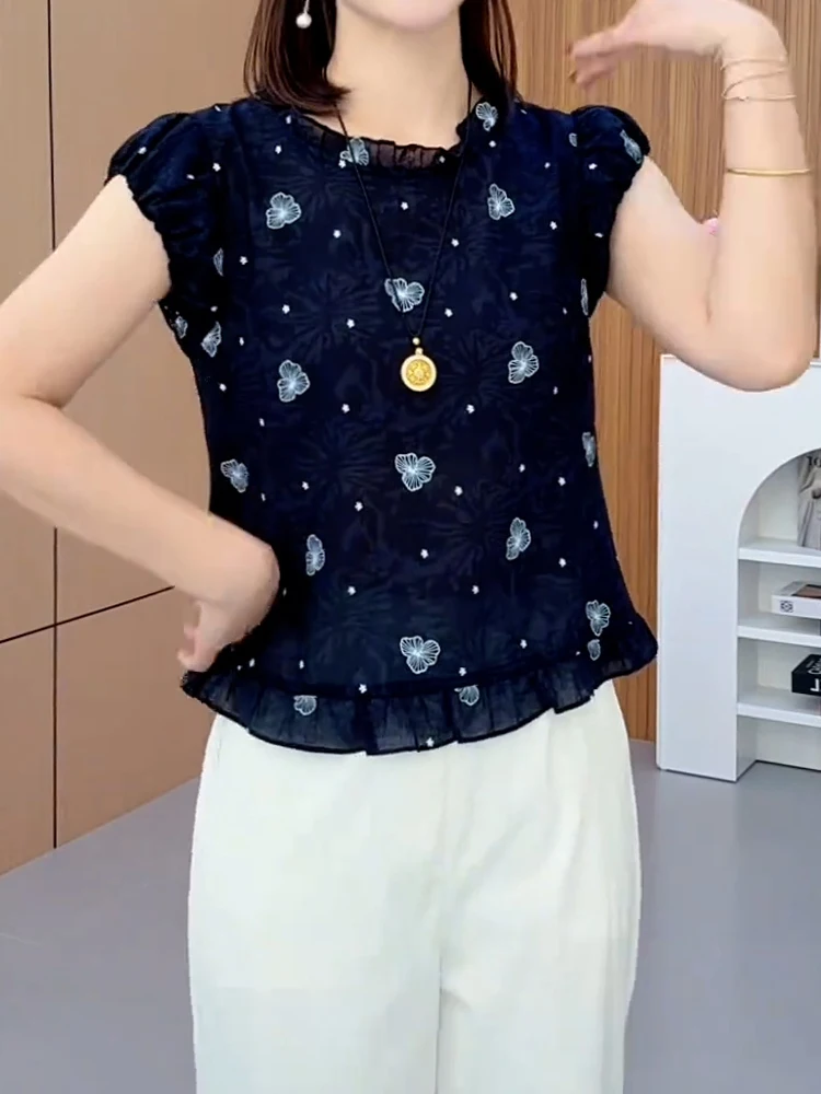 Camisa Elegante Coreana para Mujer, Diseño con Botones, Nueva Colección Primavera Verano, Transpirable y Cómoda...